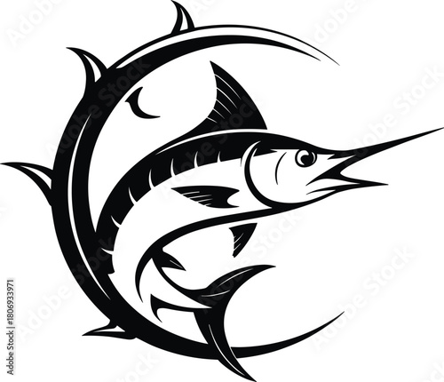 marlin fish svg