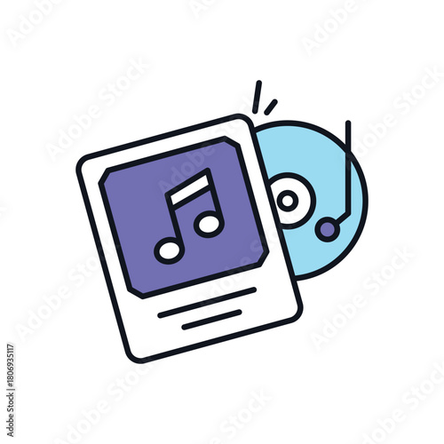 Vinyl Music vector icon