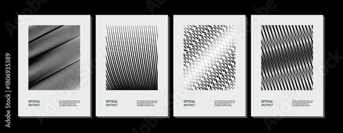 Wave lines abstract poster design vector illustration.