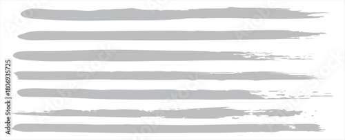 Grunge brushes. Paintbrush sketch strokes, blue splash distress texture and paint daub. Rough ink stain and calligraphy element vector set. Illustration sketch grungy shape. eps10