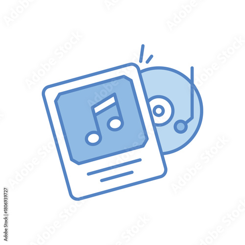 Vinyl Music vector icon
