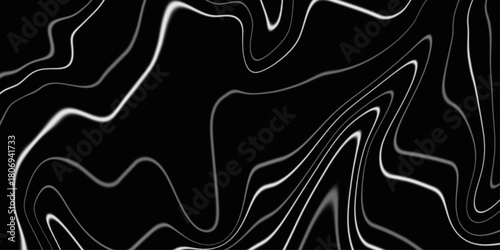 Beautiful drawing with the divorces and wavy lines in gray tones. Silver liquid texture. Abstract black, gray marble . Acrylic Pour Color Liquid marble abstract surfaces Design.