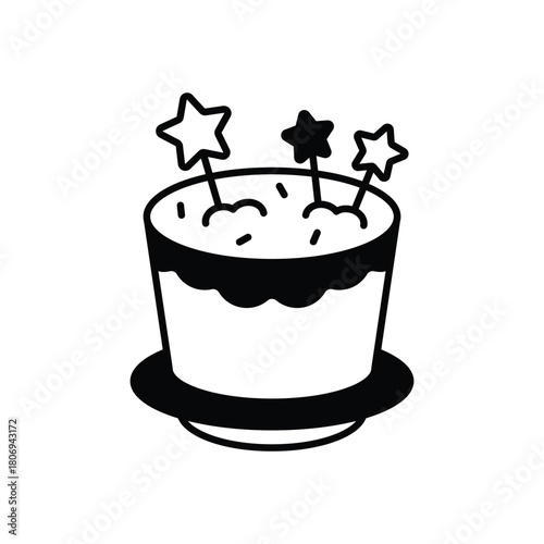 Birthday Cake vector icon