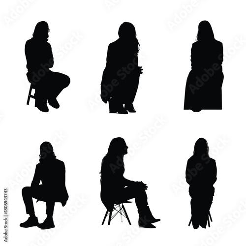 anonymous interview silhouette set