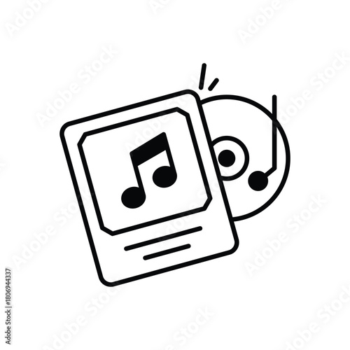 Vinyl Music vector icon