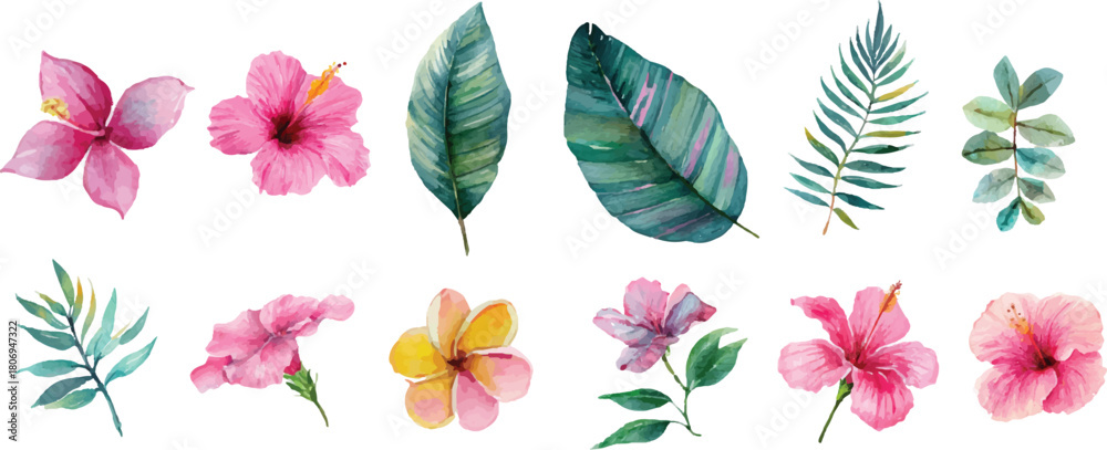 Fototapeta premium set of colored leaves