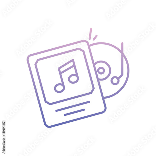 Vinyl Music vector icon