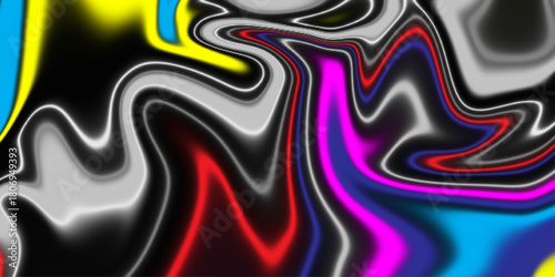 Abstract fractal pattern. Multicolored marble texture. Colorful abstract marble background. Hand Painted Background With Mixed Liquid Orange Blue Paints. Abstract Fluid Acrylic Painting. 
