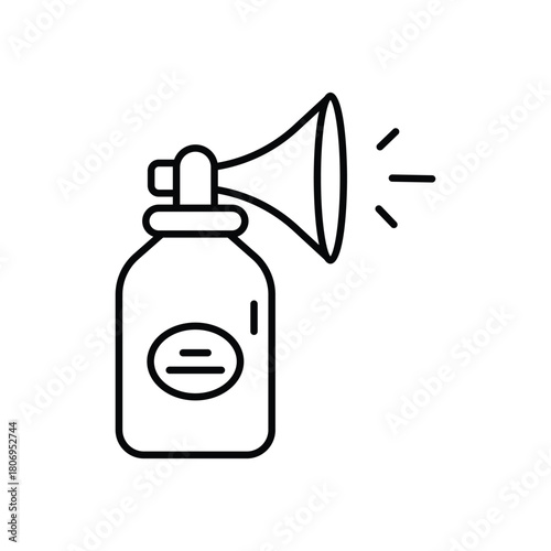 Horn Bottle vector icon