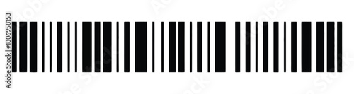 Barcode vector illustration, product identification and tracking