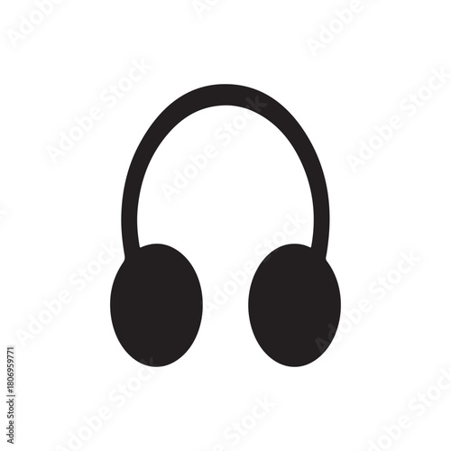 headphones isolated on white background. vector eps 10