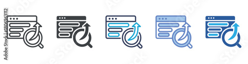 Ranking icon set multiple style collection