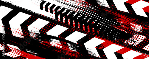 Exclusive red and black color combination sport racing car livery design, for universal medium eps10 vector ready to print.