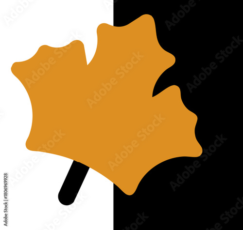 A modern, geometric leaf icon with crisp lines, bold vector shapes, and a clean minimal style, delivered in EPS and AI formats.