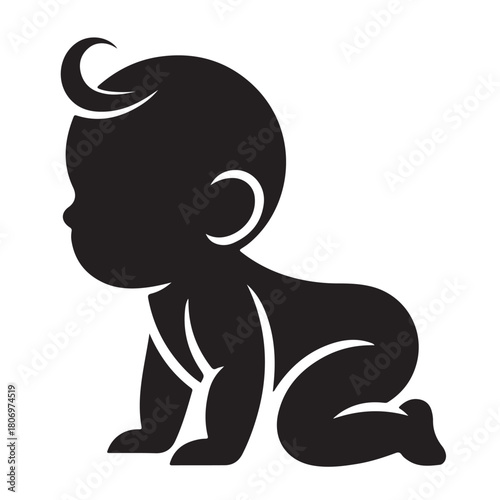 Mother and baby logo vector symbol