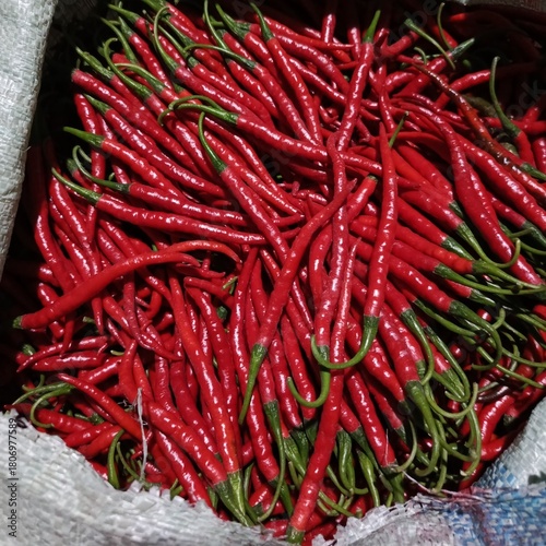 photo of hot red chilies