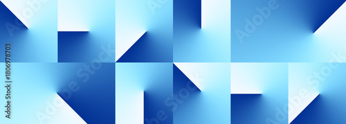 Gradient Isometric Abstract Pattern Background