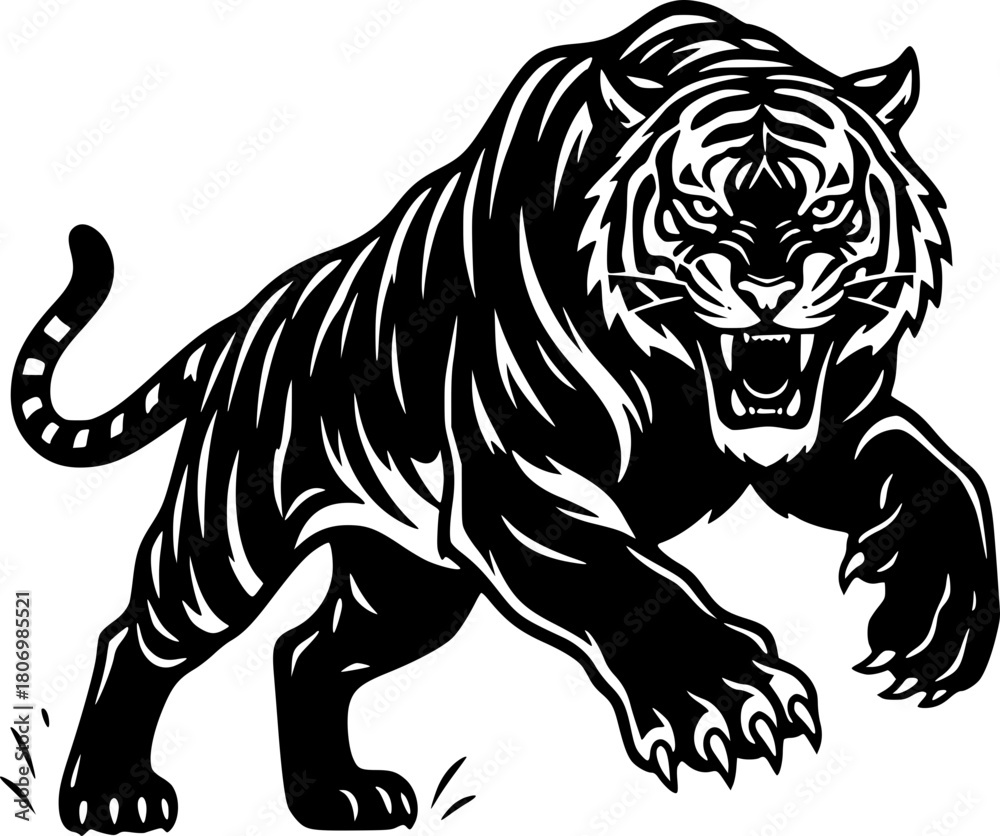 Fototapeta premium tiger vector illustration