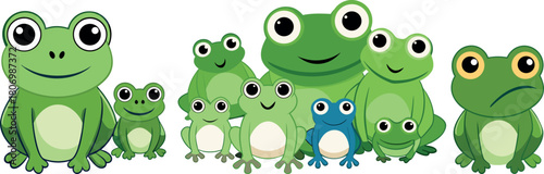 Cute Frog Clipart, Cartoon Frog Illustration, Baby Frog Art, Amphibian Animal Clipart, Kids Frog Drawing, Funny Frog Vector, Nature Animal Design, Green Frog Character, Adorable Frog Artwork, Educatio