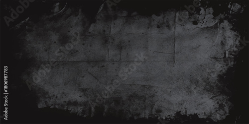 Abstract dark gray vintage wall grunge background texture