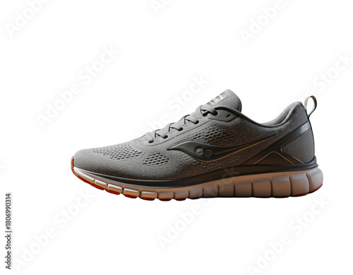 Modern Running Shoe on Wooden Surface2