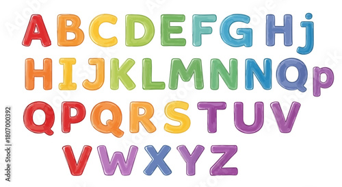 Colorful Alphabet Letters A Fun and Educational Display of the ABCs