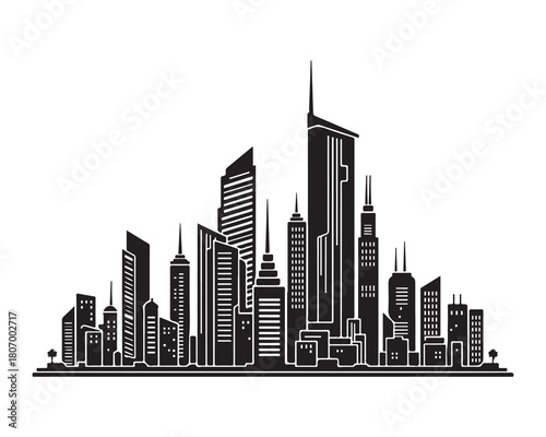 Urban City Skyline Vector