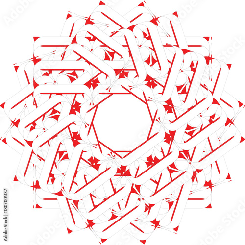 illustration of a beautiful gradient color mandala design 