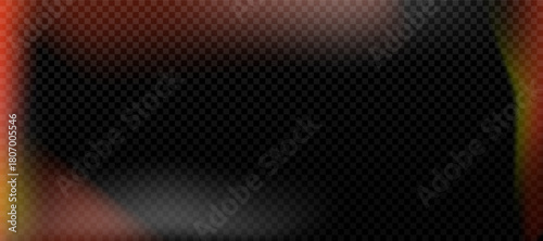 Retro photo filter with grainy light leak and flare. Old film overlay texture, exposed photography background, dusty vintage wallpaper and abstract saturated blur vector template