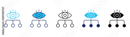 Supervision icon pack in multiple styles