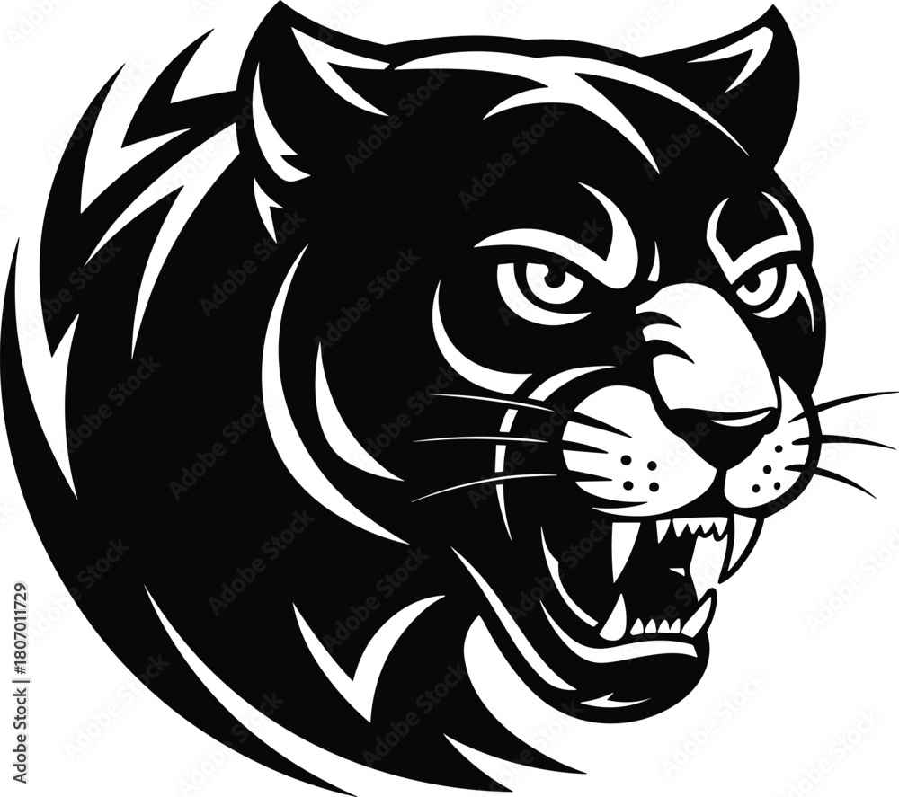 Fototapeta premium fierce panther svg