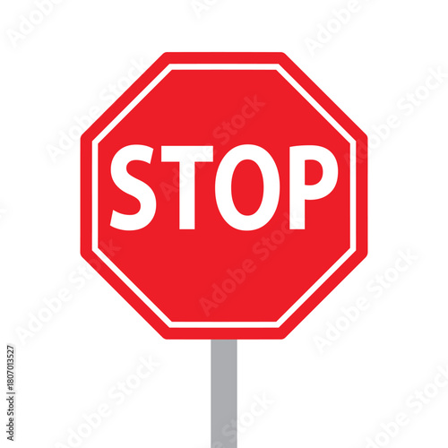 Stop Sign Stock Victor Illustration