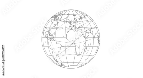 Global network concept showcasing interconnectedness and worldwide communication system graphic,