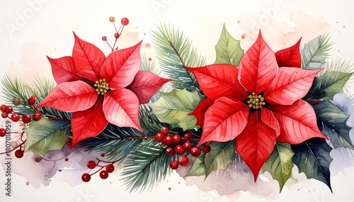 Festlicher Mix aus Blüten & Tannengrün