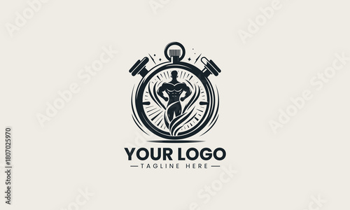 Fitness Time vector logo