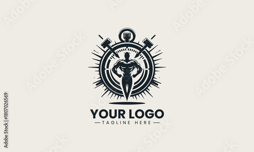 Fitness Time vector logo