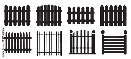  illustrations of fences and gates
