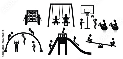 Set of Children vector illustration 