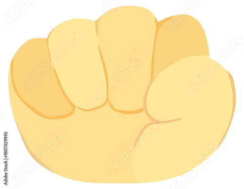 シンプルな握りこぶしのイラスト ベクター素材