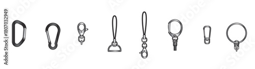 KEY CHAIN HOLDER PARTS VECTOR