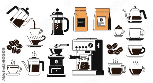 Coffee Brewing Process and Equipment A Visual Guide to Preparing Delicious Coffee Drinks