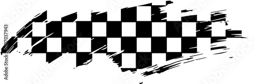 Black white checkered pattern background for motor or auto sport car racing flag eps vector file