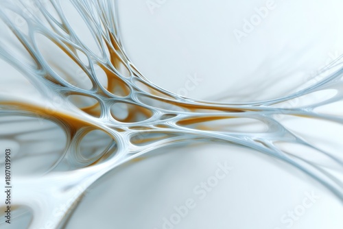 Fototapeta Naklejka Na Ścianę i Meble -  Futuristic Cognitive Sphere with Radiant Nodes