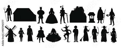 Medieval Village Kingdom Set