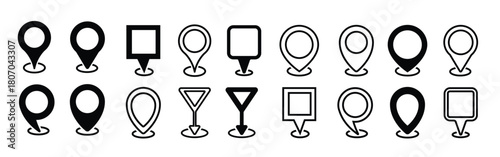 location vector iconset point illustration sign collection