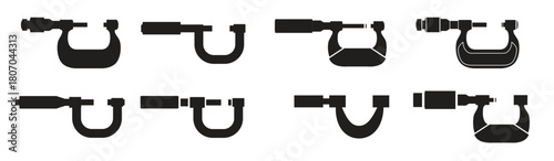 Micrometer Icon set