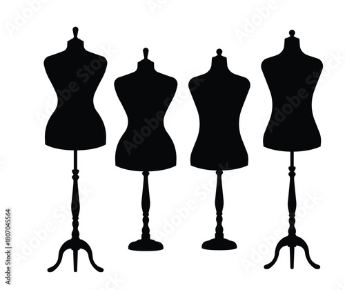 mannequin isollated on white background