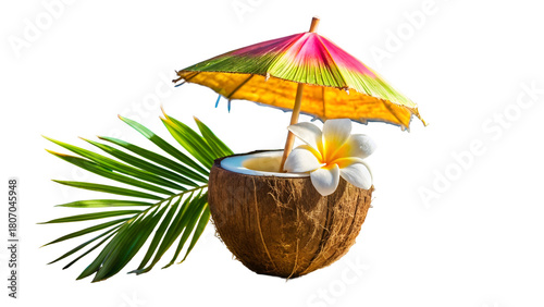 Wallpaper Mural coconut cocktail with coconut Torontodigital.ca