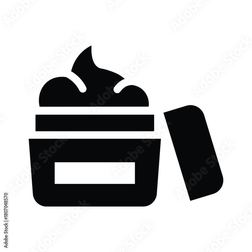 face cream glyph icon illustration vector graphic.eps