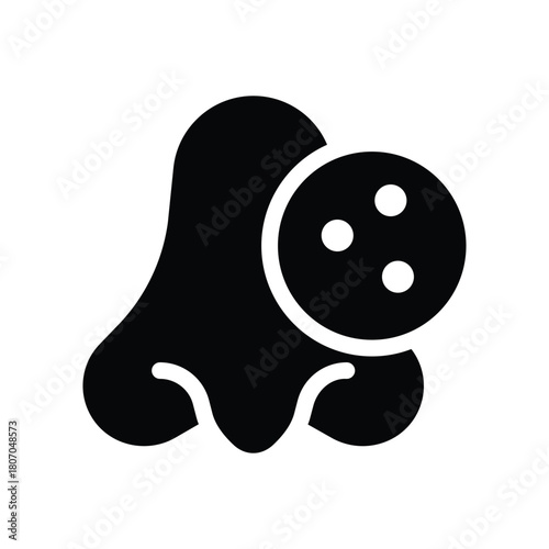 blackhead glyph icon illustration vector graphic.eps